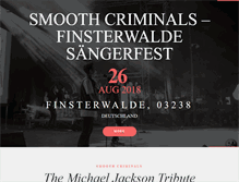 Tablet Screenshot of michaeljacksontributeband.com